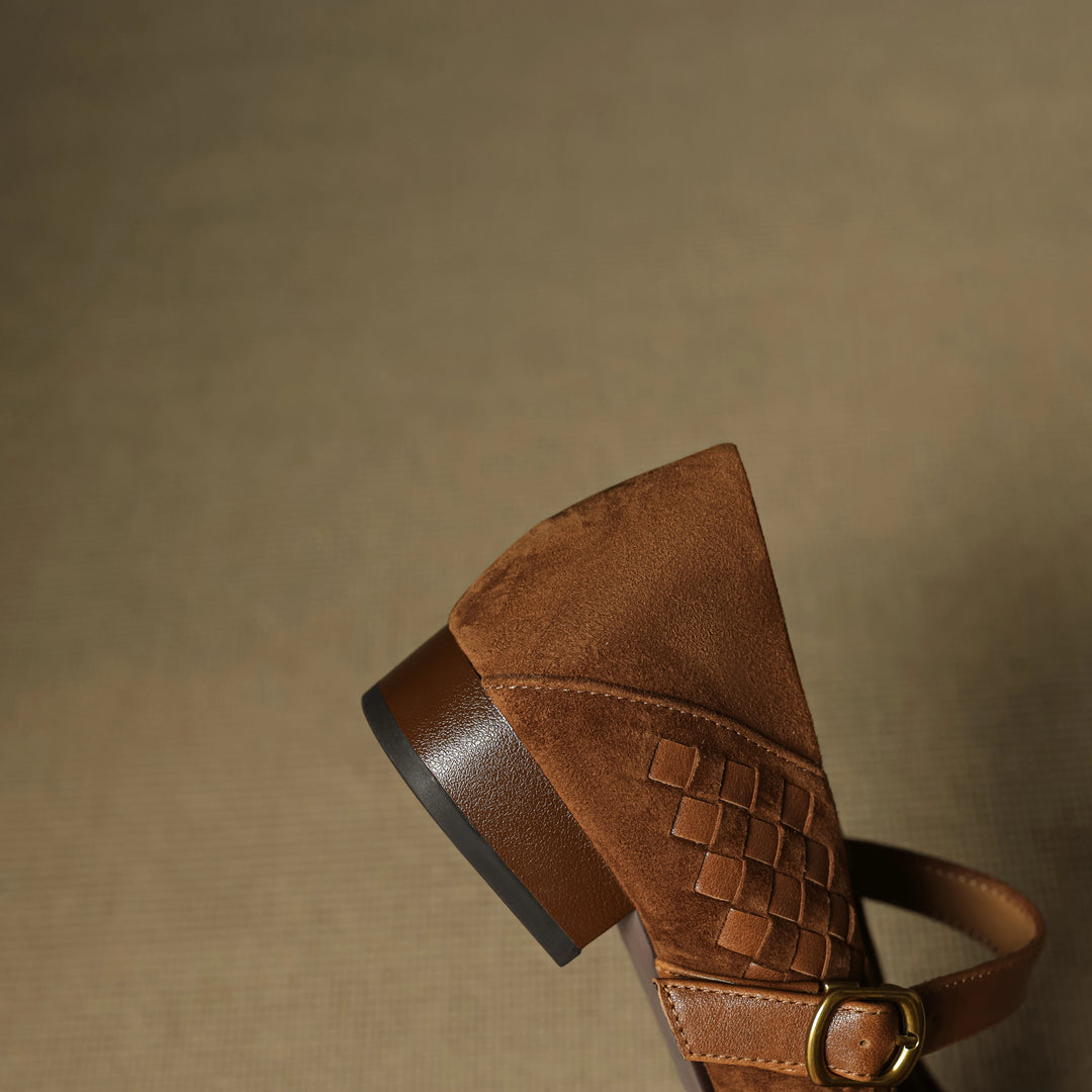 Florentina Woven Leather Pumps