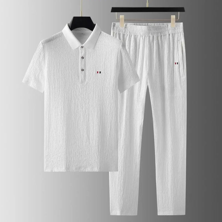 Caspian Crinkle Polo Set