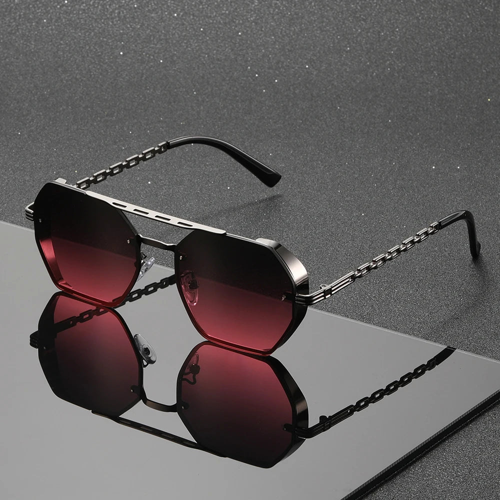 Ottagono Polygon Metal Sunglasses