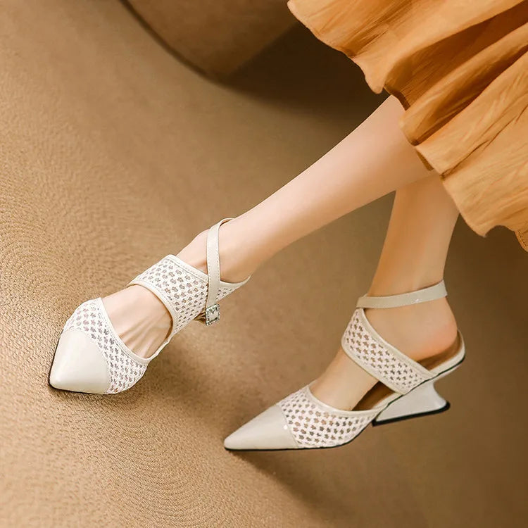 Marquesa Leather Slingbacks