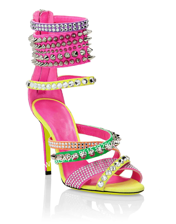 Borchia Studded Stiletto Sandals