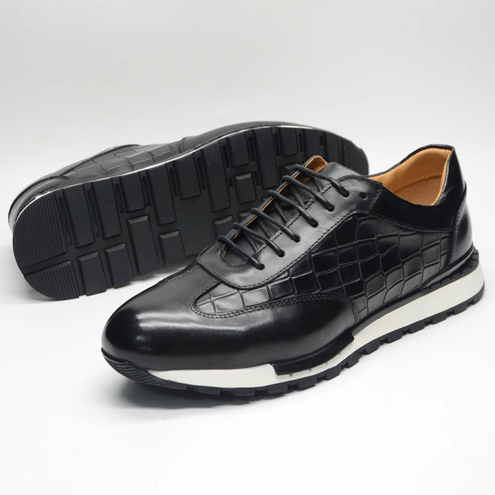 Firenze Grid Leather Oxfords