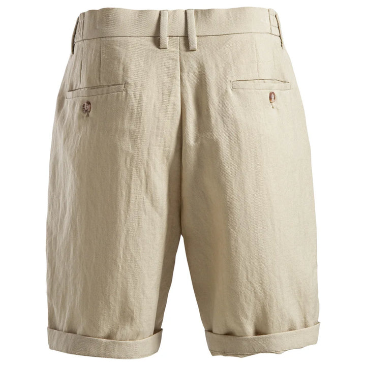 Coastline Pleated Linen Shorts