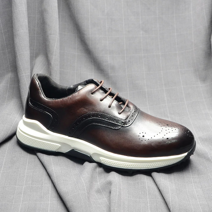 Brogato Spiked Leather Shoes