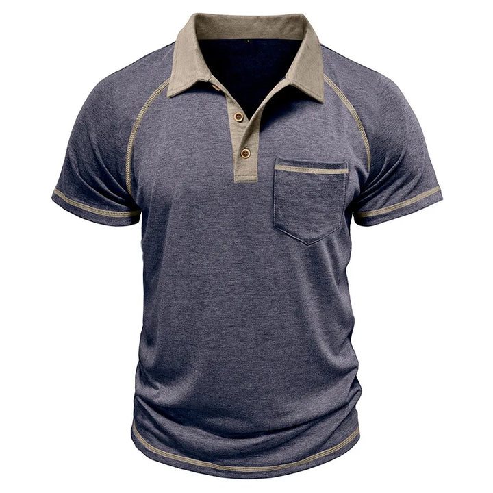 Taschino Contrast-Collar Polo Shirt