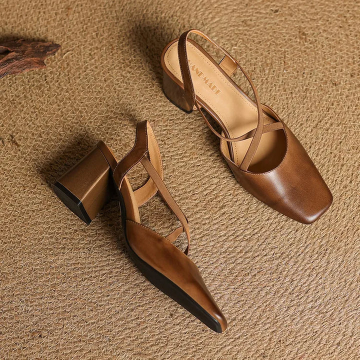 Lirena Leather Heels