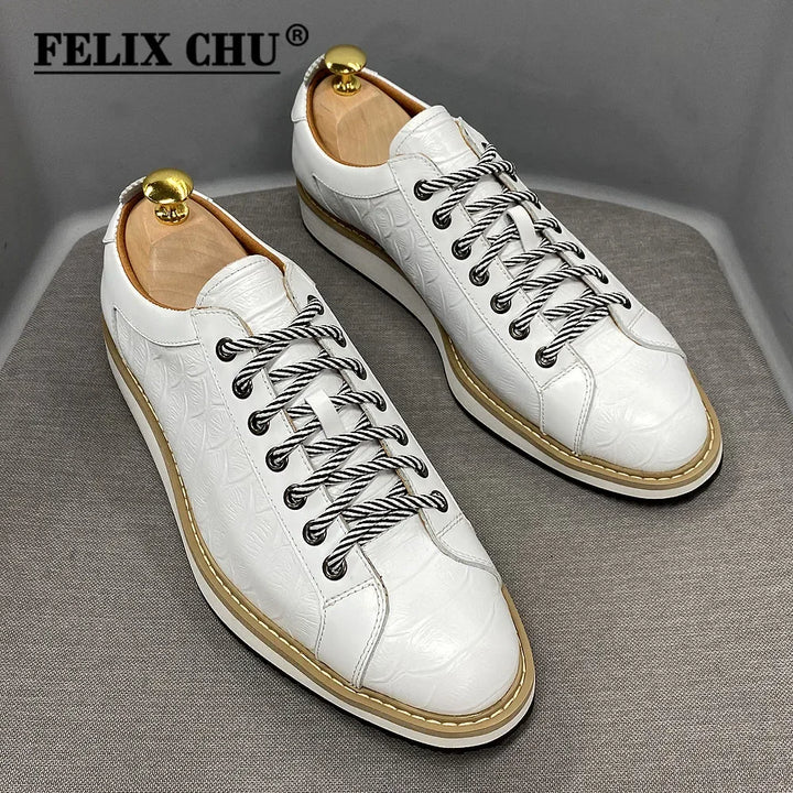 Coccodrino Croc-Embossed Leather Sneakers