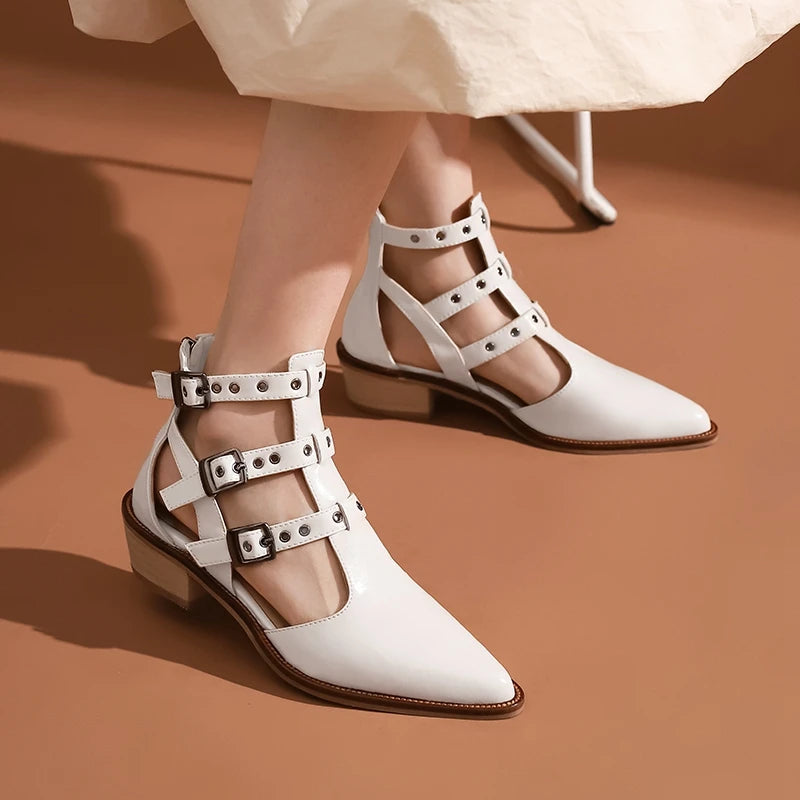 Cinghia Caged Buckle Booties