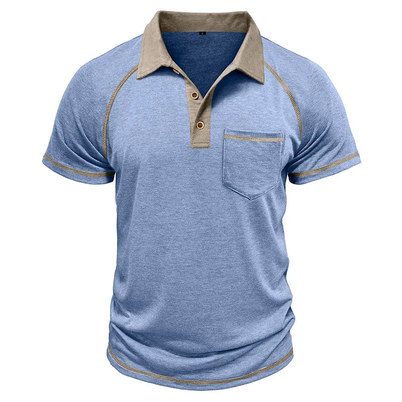 Taschino Contrast-Collar Polo Shirt