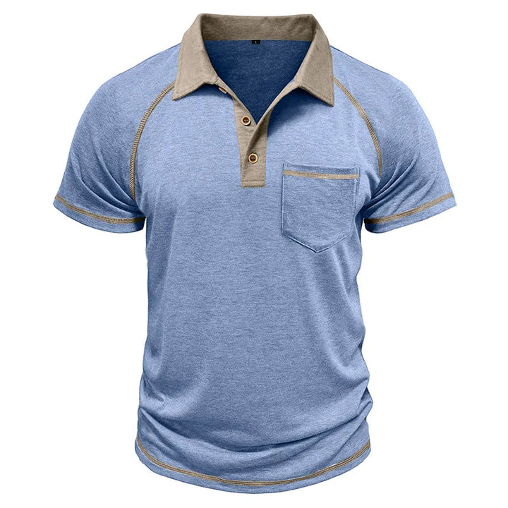 Taschino Contrast-Collar Polo Shirt