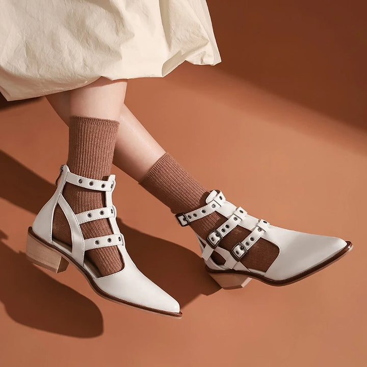 Cinghia Caged Buckle Booties