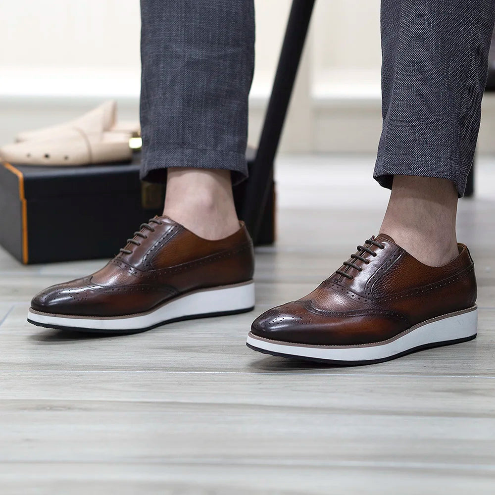 Borghese Wingtip Brogue Sneakers