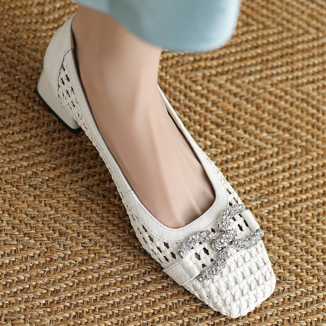 Tressa Woven Crystal Pumps