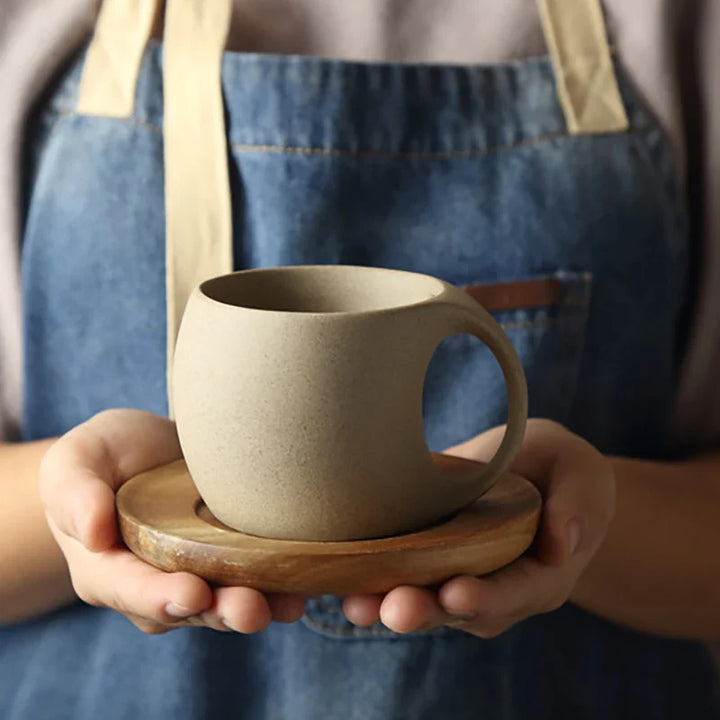 Earthen Ritual Cup & Saucer