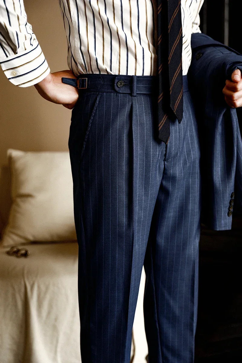 Vittorio Pinstripe Trousers