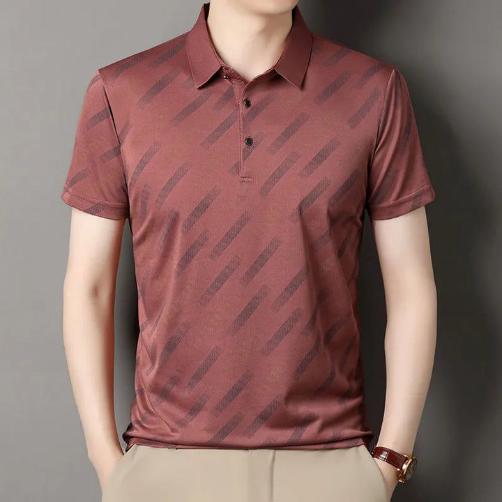 Obliqua Diagonal Stripe Polo