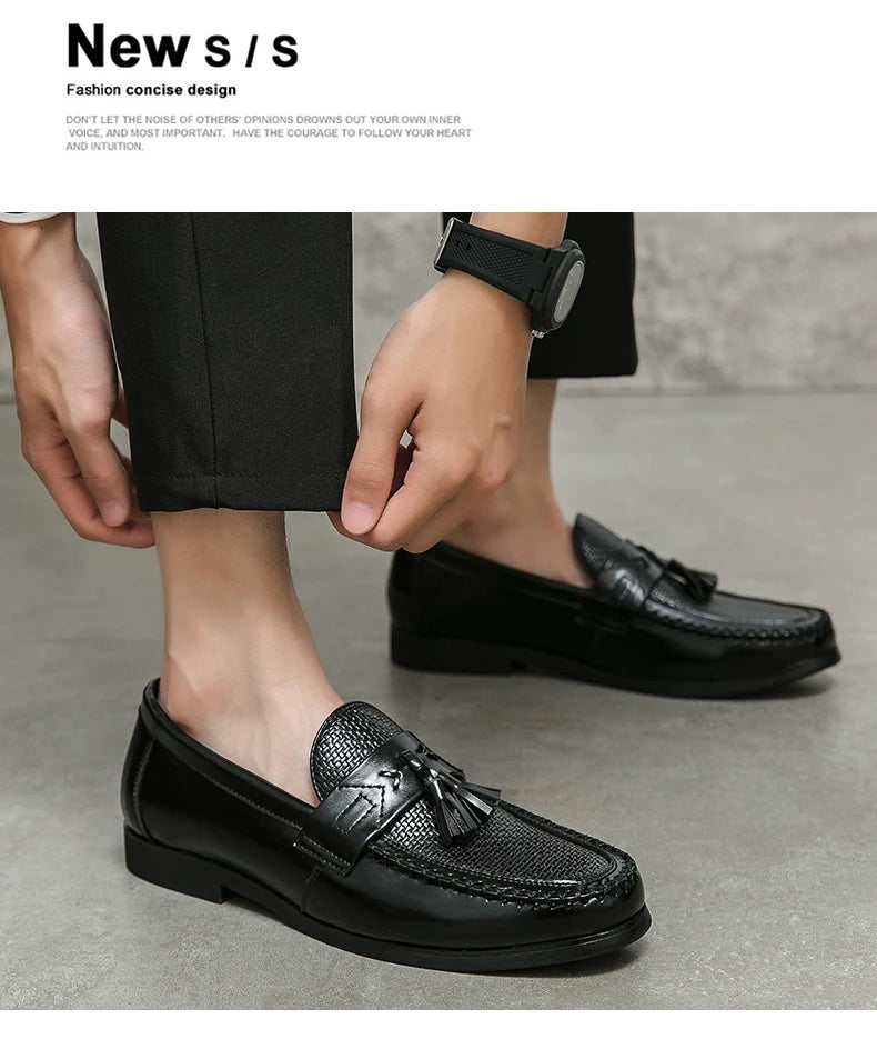 Frangia Tassel Woven Loafers