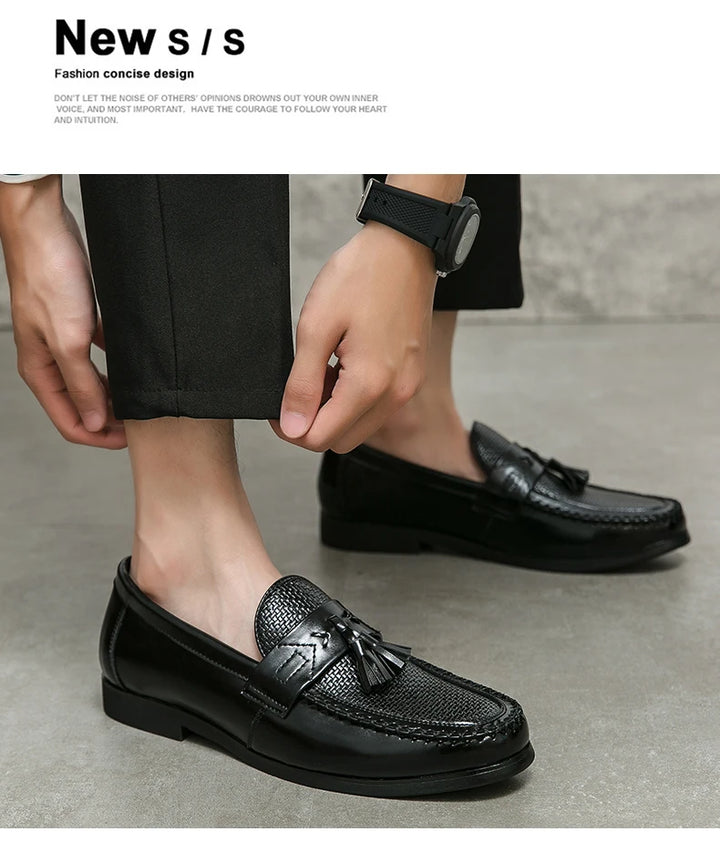 Frangia Tassel Woven Loafers