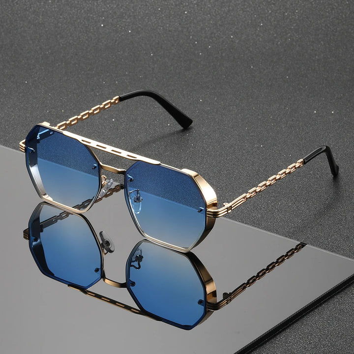 Ottagono Polygon Metal Sunglasses