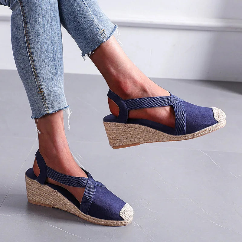 Braided Wedge Sandals