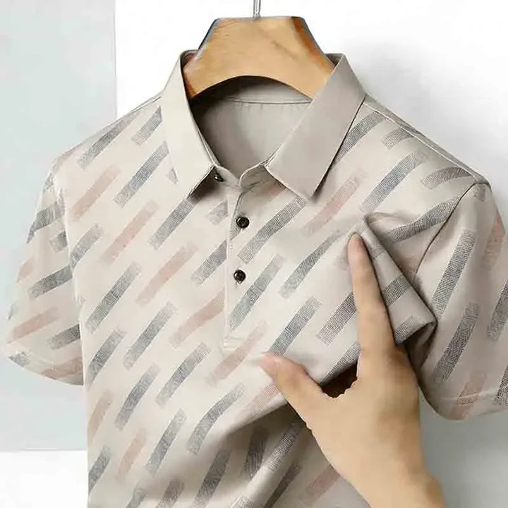 Obliqua Diagonal Stripe Polo