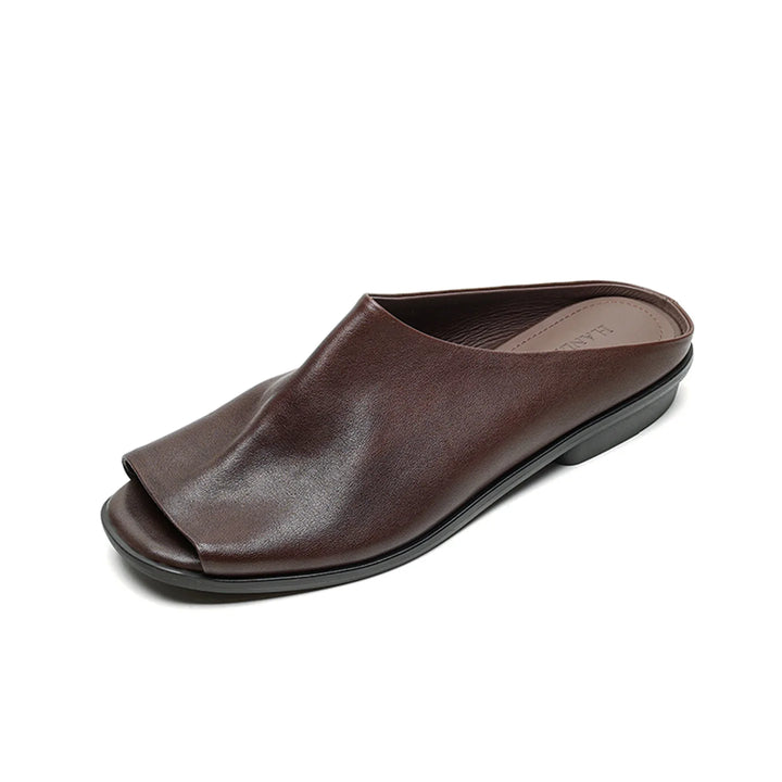 Vale Leather Slides