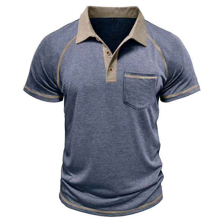 Taschino Contrast-Collar Polo Shirt