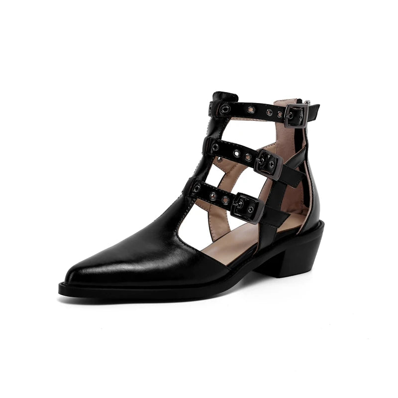 Cinghia Caged Buckle Booties