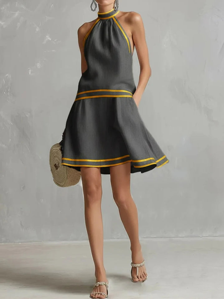 Aranciata Halter Mini Dress