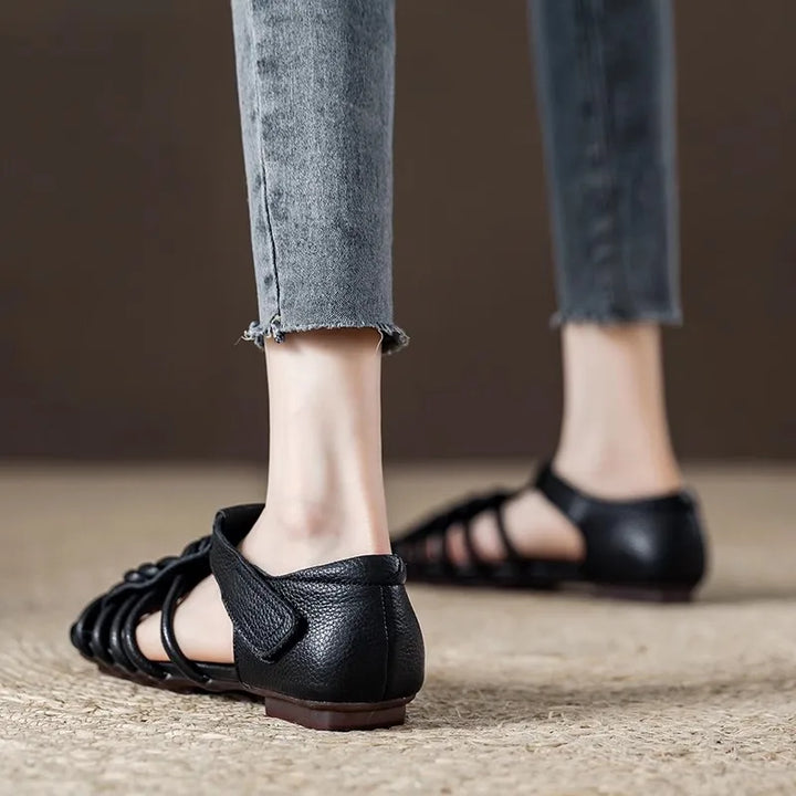 Intrecci Braided Leather Sandals