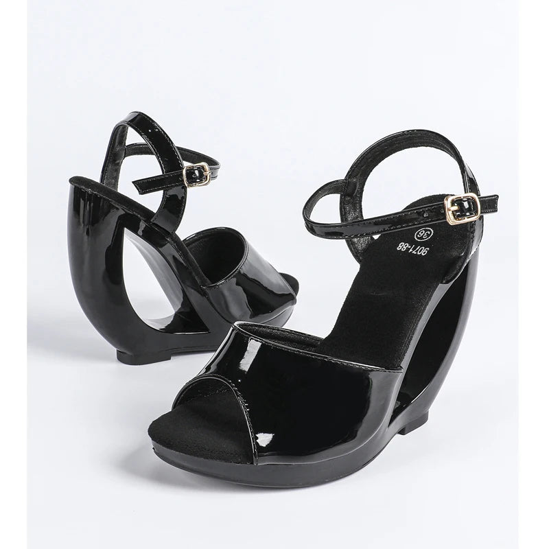 Arcata Cutout Wedge Sandals