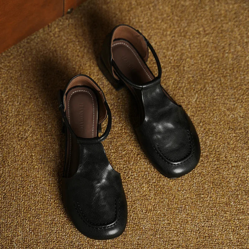 Minerva Leather Sandals