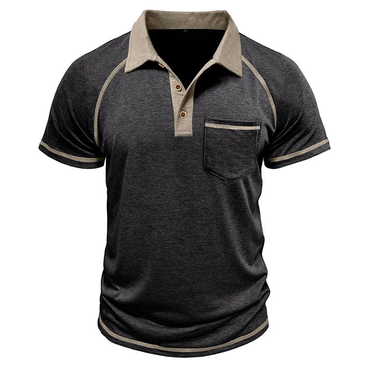Taschino Contrast-Collar Polo Shirt