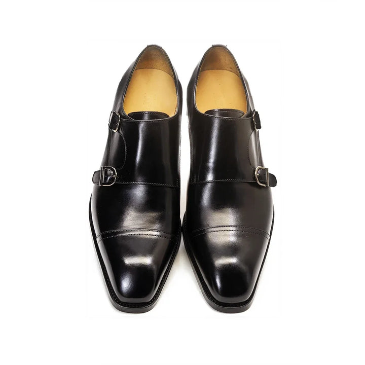 Veneziano Double Monk Cap-Toe Shoes