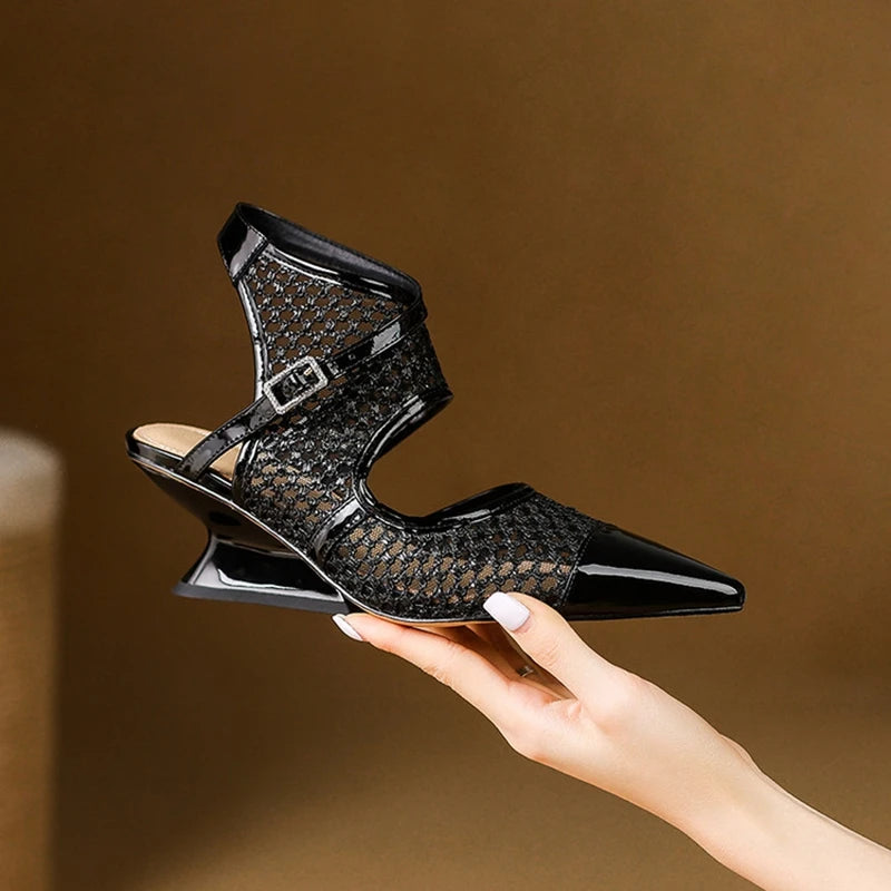 Marquesa Leather Slingbacks