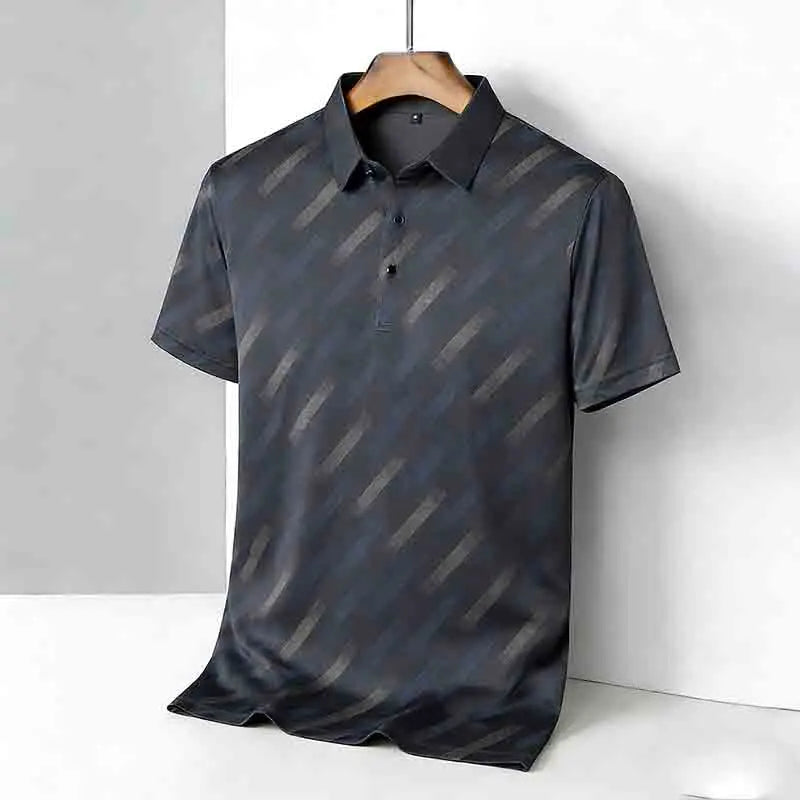 Obliqua Diagonal Stripe Polo