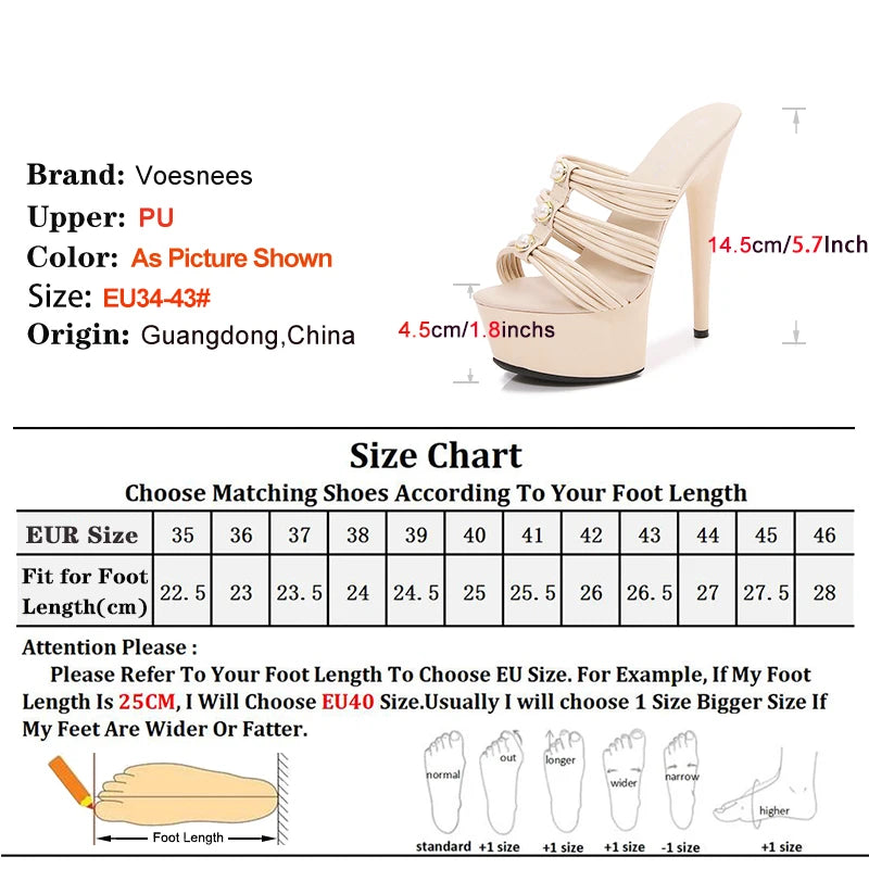 Sirena Pearl-Strap Platform Heels