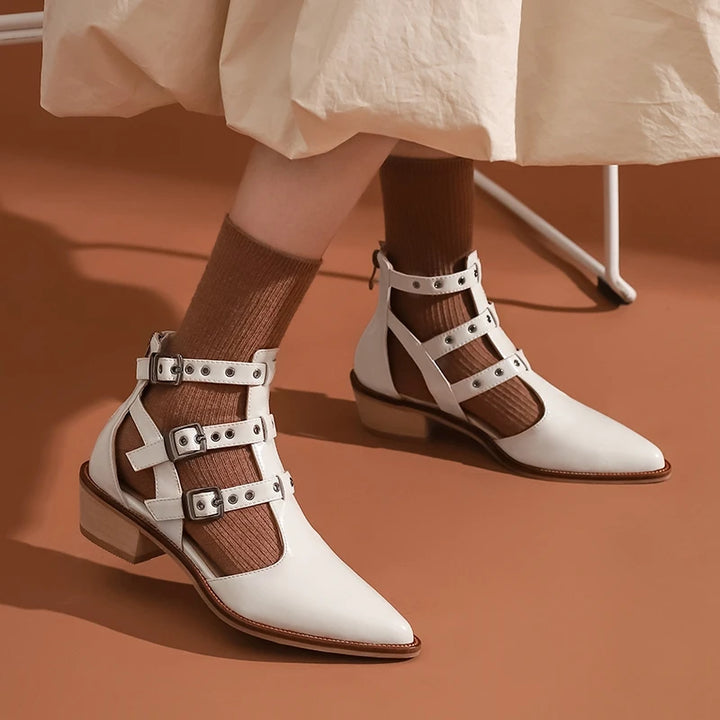 Cinghia Caged Buckle Booties