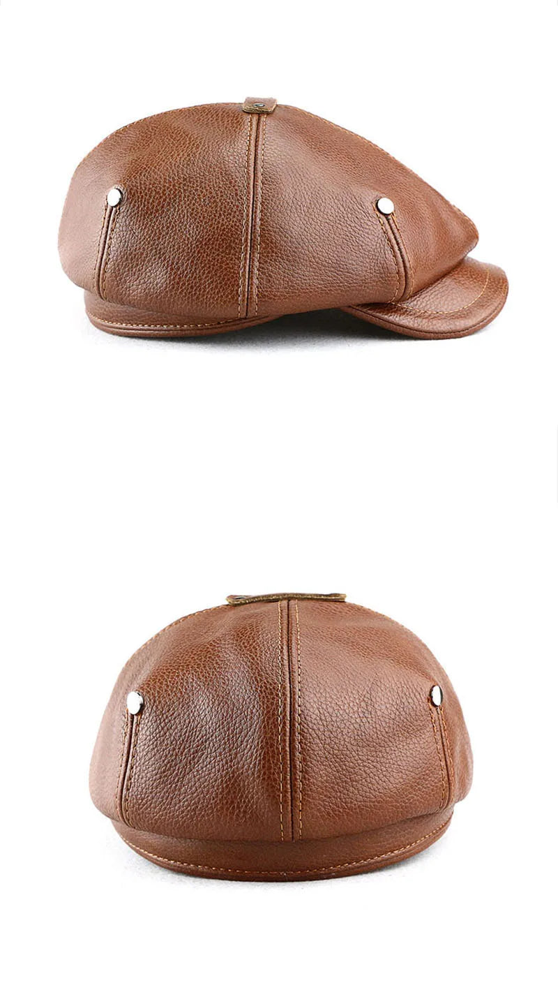Caldwell Full Grain Leather Cap