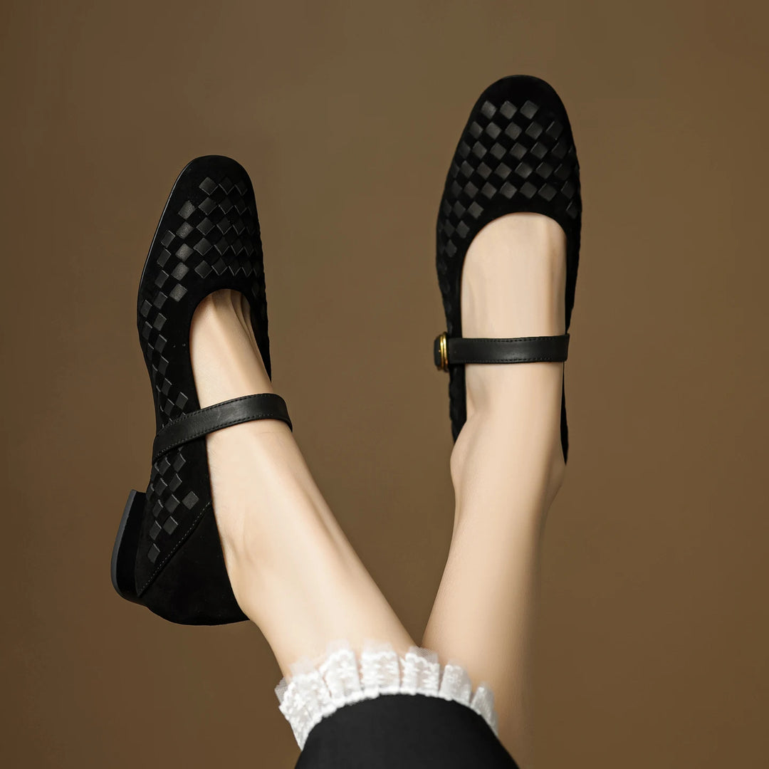 Florentina Woven Leather Pumps