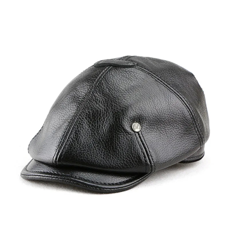 Caldwell Full Grain Leather Cap