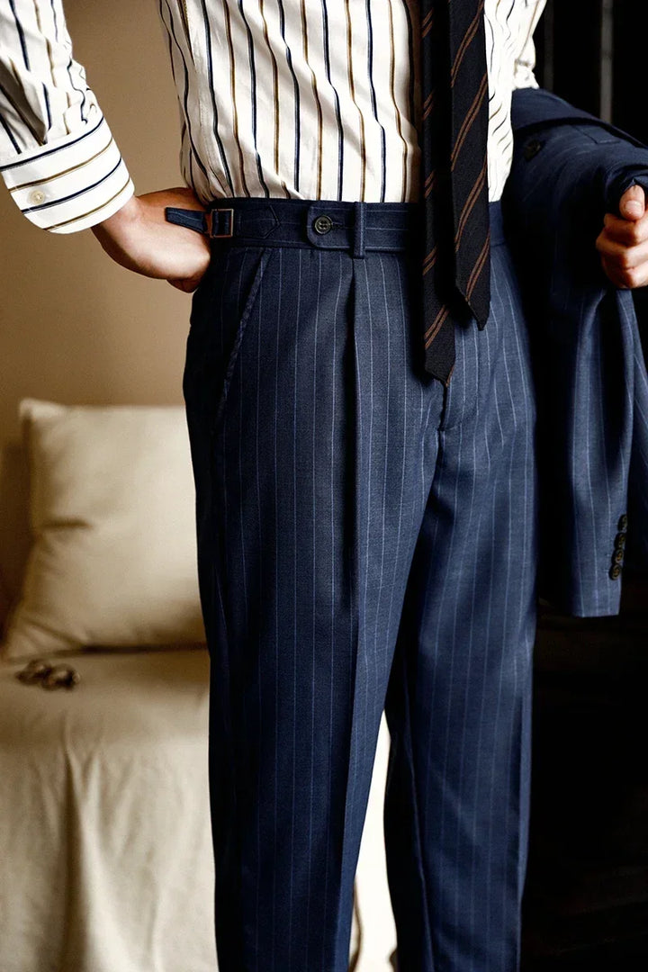 Vittorio Pinstripe Trousers