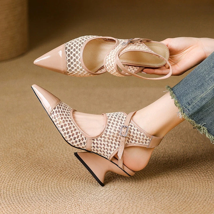 Marquesa Leather Slingbacks