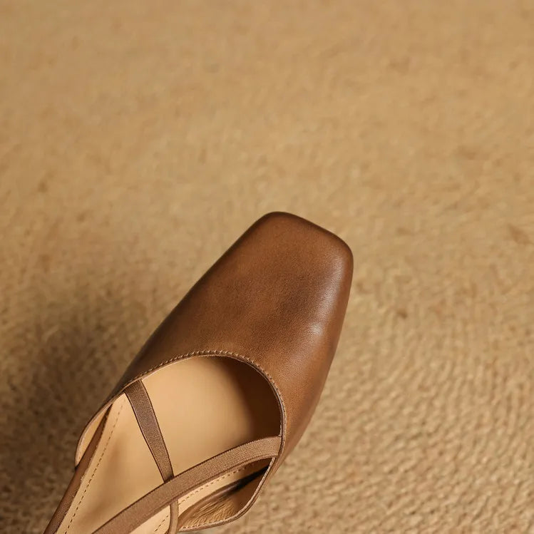 Lirena Leather Heels