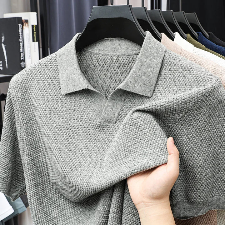 Granello Textured Knit Polo