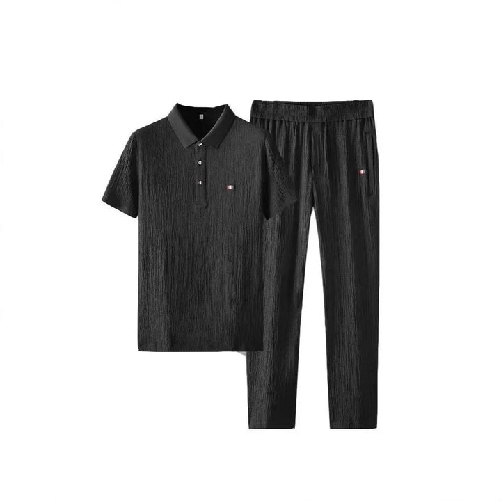 Caspian Crinkle Polo Set