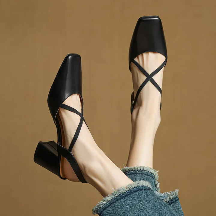 Lirena Leather Heels