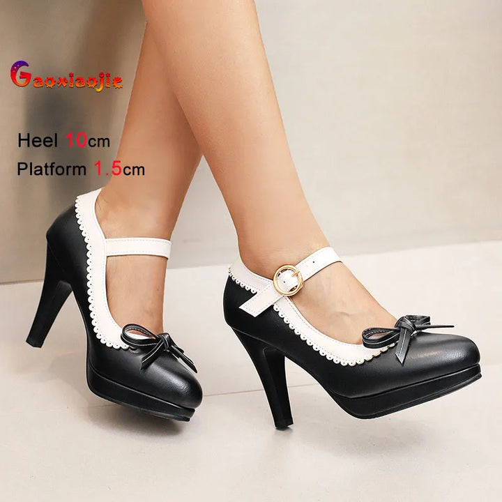 Ciliegina Scalloped Bow Mary Janes