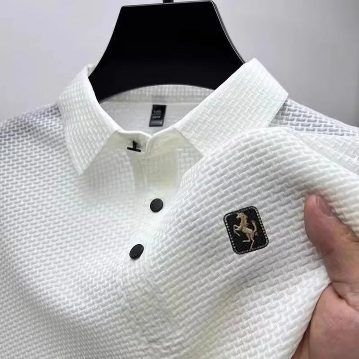 Cavalliere Waffle Knit Polo