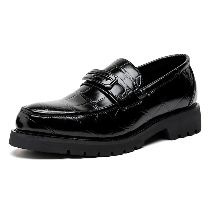 Caiman Lug Penny Loafers